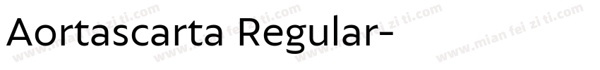Aortascarta Regular字体转换